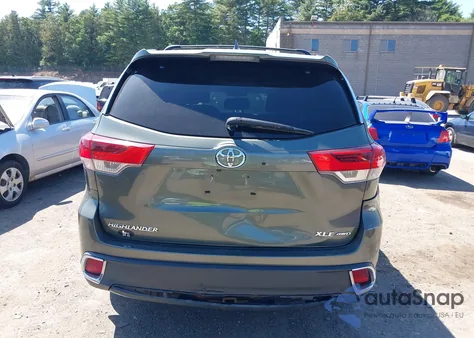 2017 Toyota Highlander Xle from USA, damaged, VIN 5TDJZRFH0HS469626